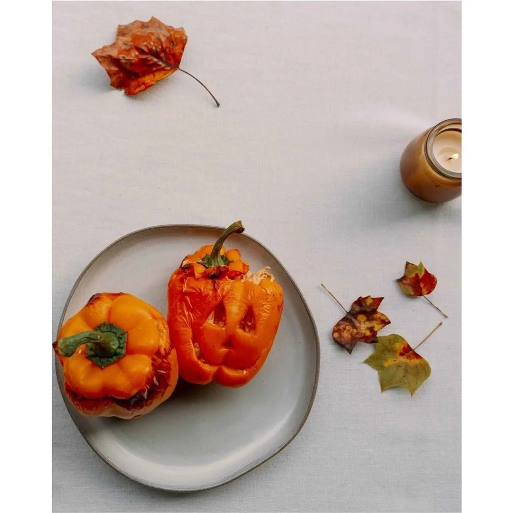 8" 4pk Stoneware Reactive Glaze Salad
Plate Set Gray - Hearth & Hand - Picture 5 of 8